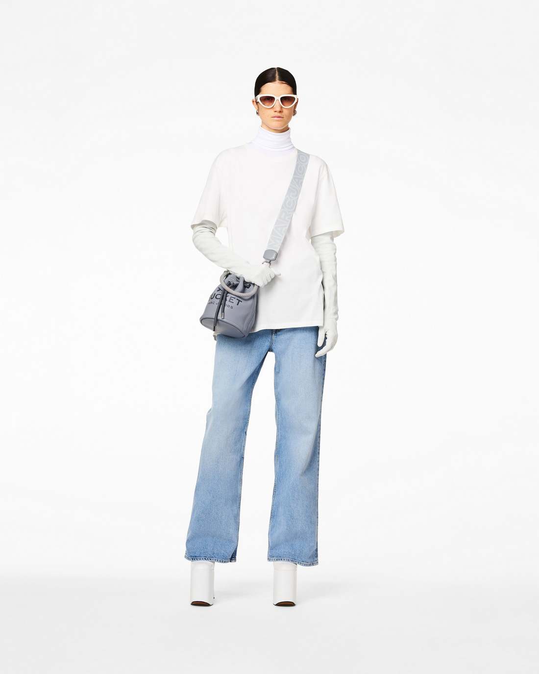 The Outline Logo Webbing Strap Wolf Grey Multi Marc Jacobs / ACCESSORIES