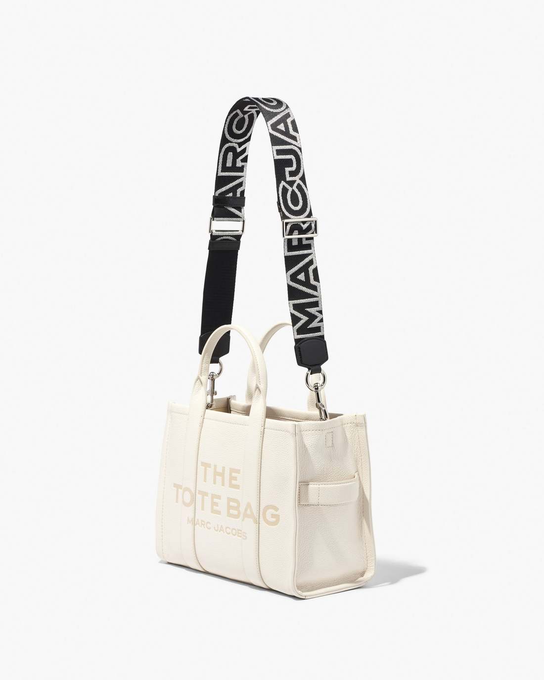 The Outline Logo Webbing Strap Black/Silver Marc Jacobs / ACCESSORIES