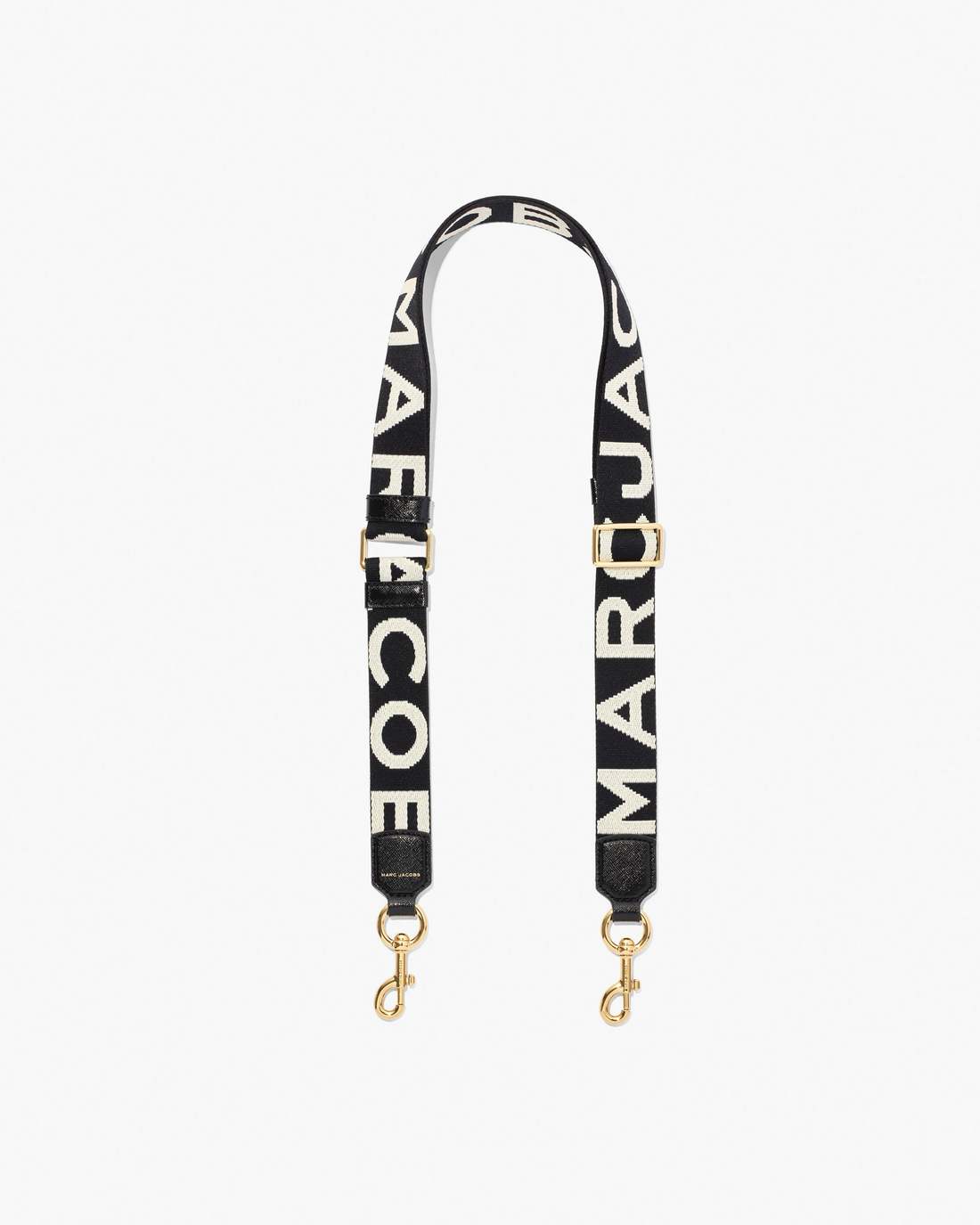 The Thin Logo Webbing Strap Black/White Marc Jacobs / ACCESSORIES