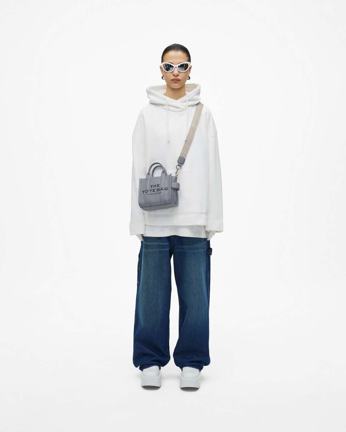 The Thin Arrow Webbing Strap Wolf Grey Multi Marc Jacobs / ACCESSORIES