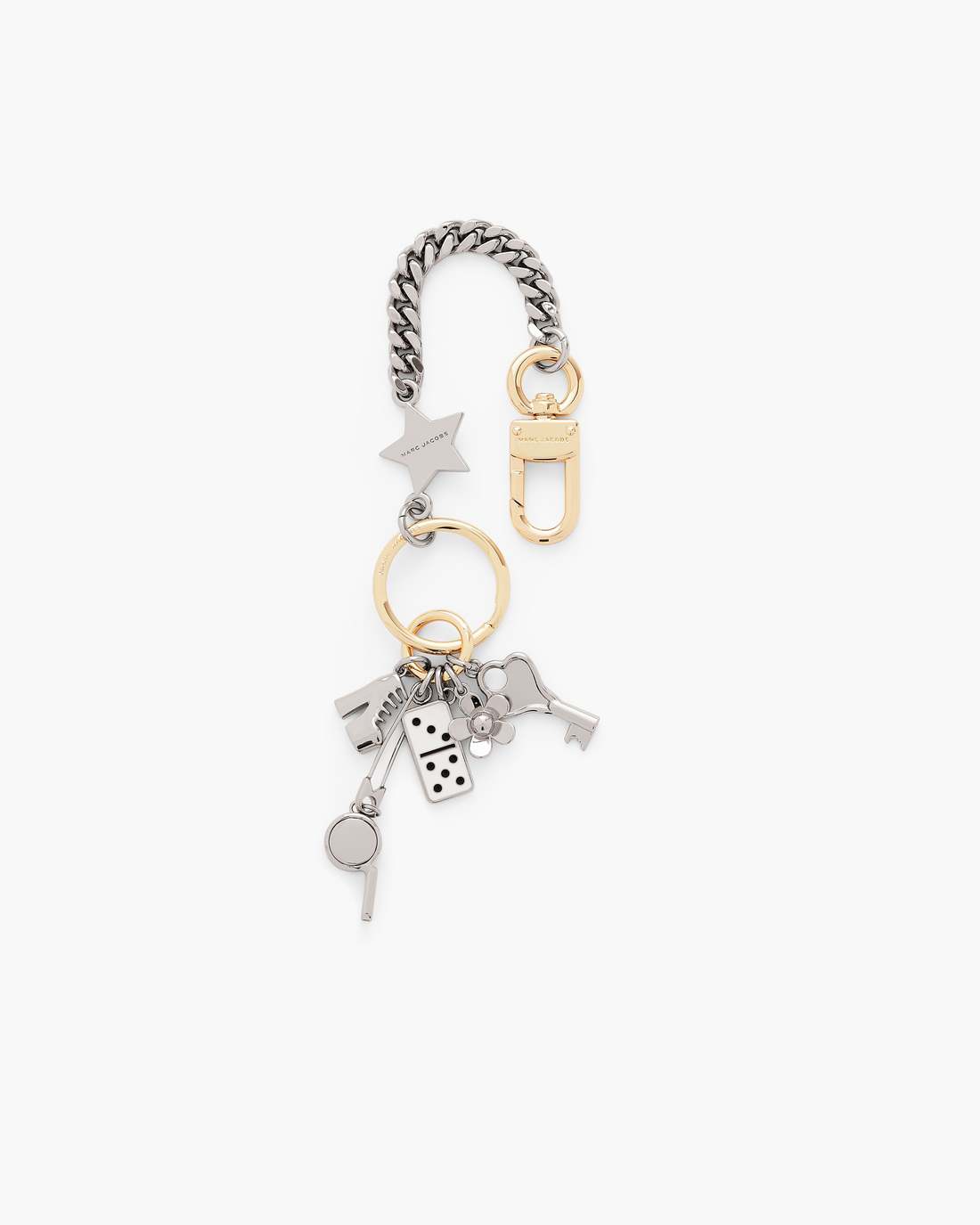 The Domino Effect Bag Charm Nickel Marc Jacobs / ACCESSORIES|NEW ARRIVALS