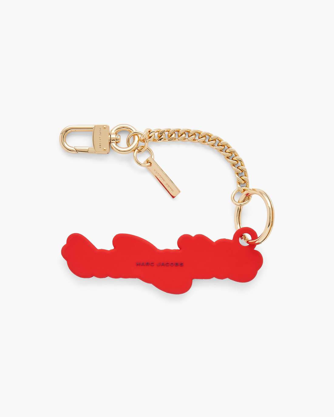 The Cursive Logo Bag Charm Bow Pink Multi Marc Jacobs / ACCESSORIES