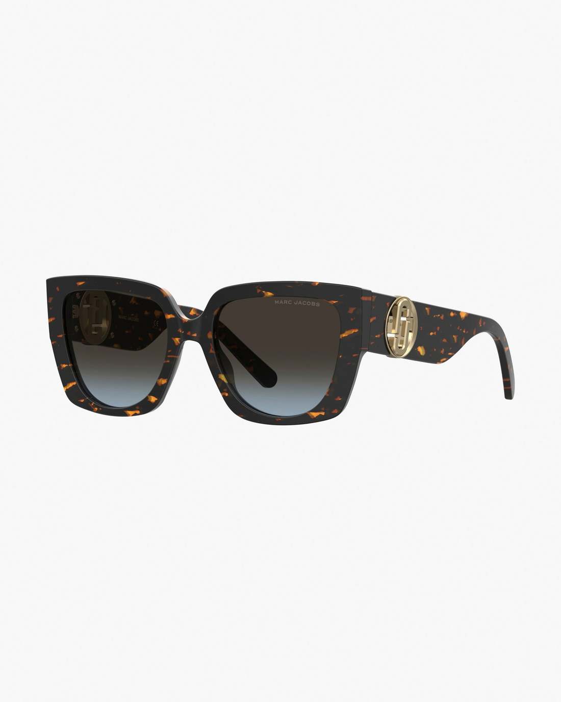 Marc Jacobs The J Marc Square Cutout Sunglasses Havana
