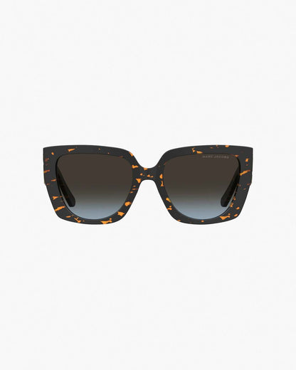 Marc Jacobs The J Marc Square Cutout Sunglasses Havana