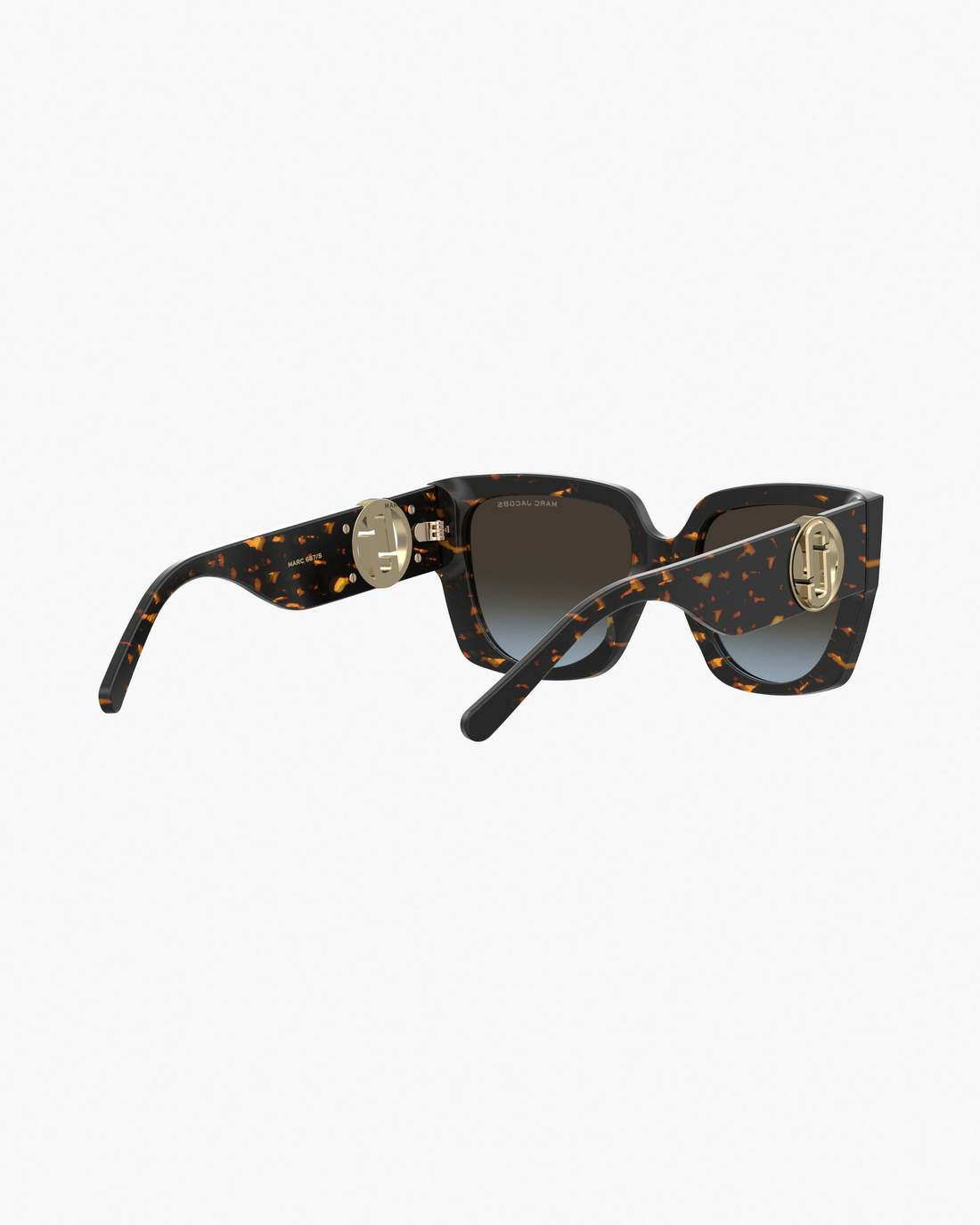 Marc Jacobs The J Marc Square Cutout Sunglasses Havana