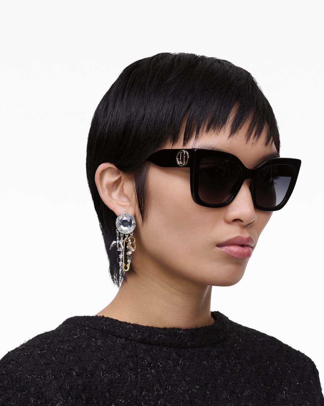The J Marc Square Sunglasses Black Marc Jacobs / ACCESSORIES
