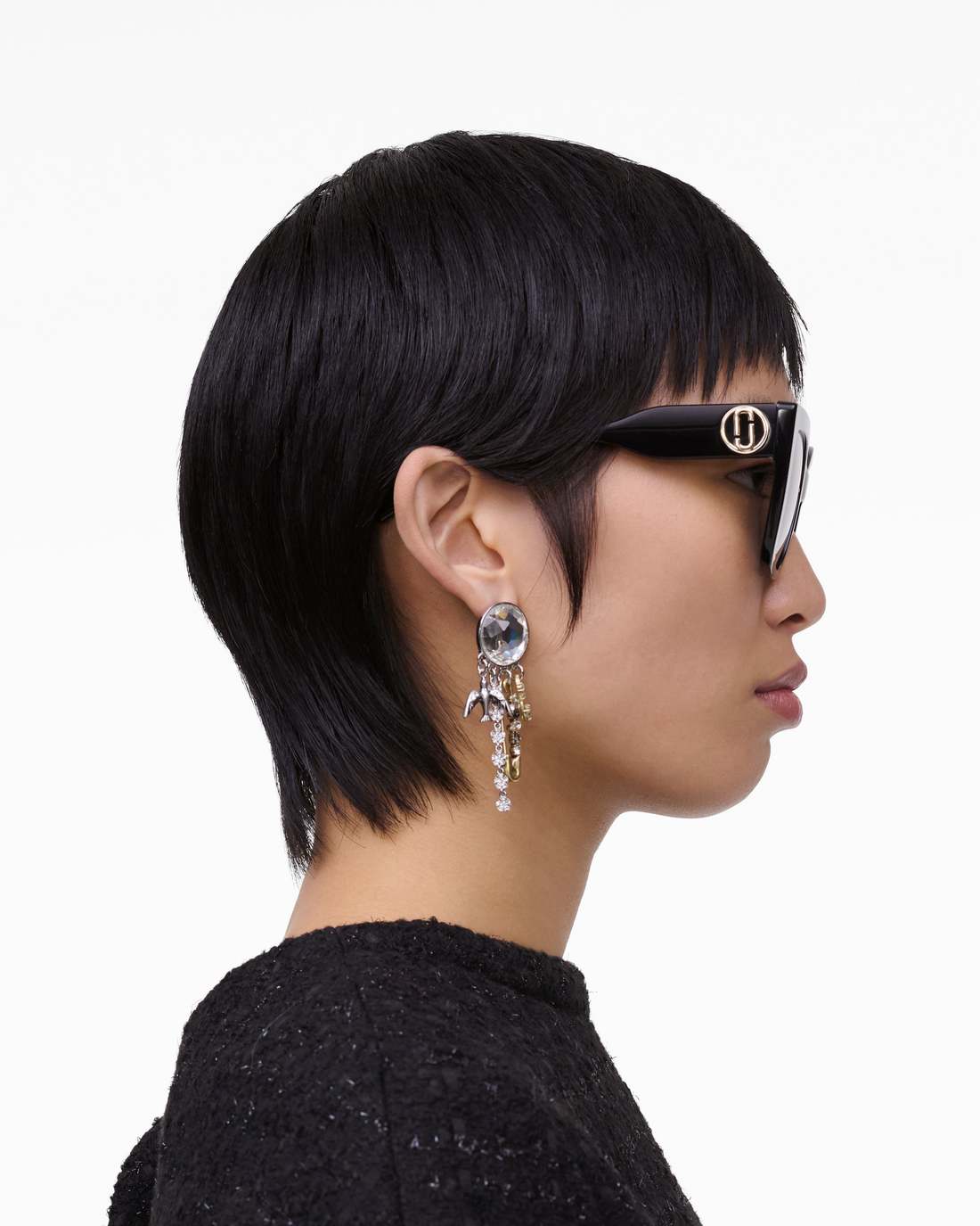 The J Marc Square Sunglasses Black Marc Jacobs / ACCESSORIES