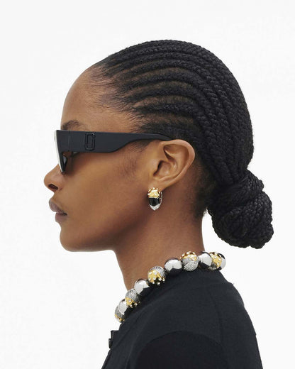 The J Marc Square Cat Eye Sunglasses Black Marc Jacobs / ACCESSORIES