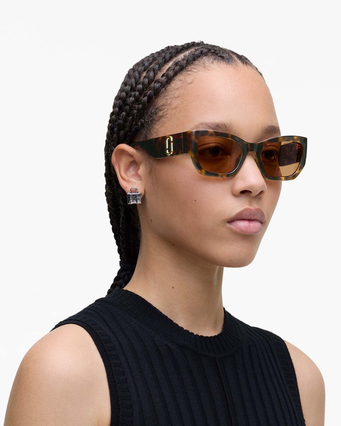 The J Marc Square Cat Eye Sunglasses Havana Marc Jacobs / ACCESSORIES