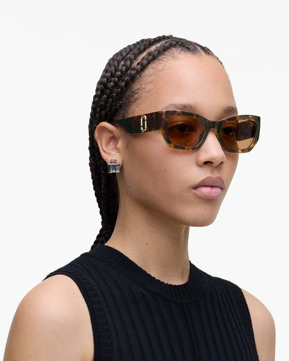 The J Marc Square Cat Eye Sunglasses Havana Marc Jacobs / ACCESSORIES