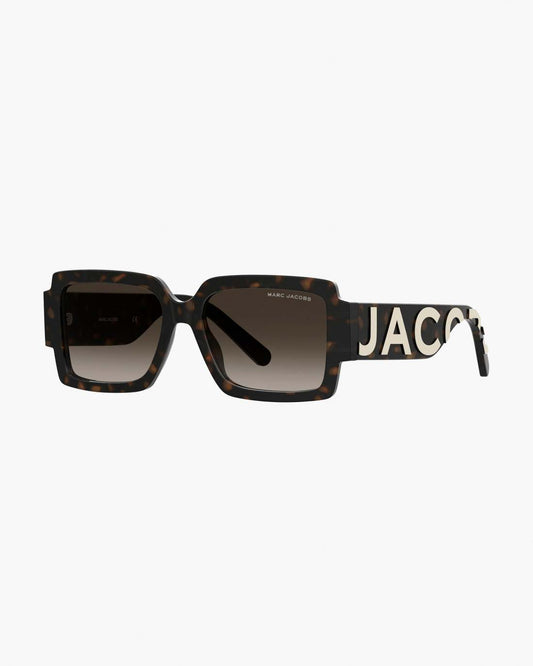 The Bold Logo Square Sunglasses Havana Marc Jacobs / ACCESSORIES