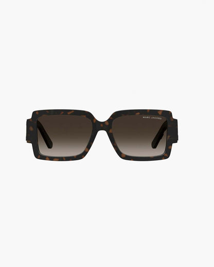 The Bold Logo Square Sunglasses Havana Marc Jacobs / ACCESSORIES