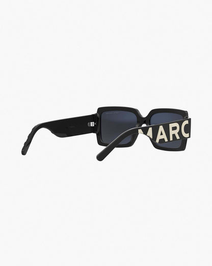 The Bold Logo Square Sunglasses Black/White Marc Jacobs / ACCESSORIES