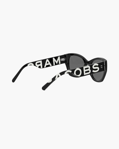 The Bold Logo Square Cat Eye Sunglasses Black/White Marc Jacobs / ACCESSORIES