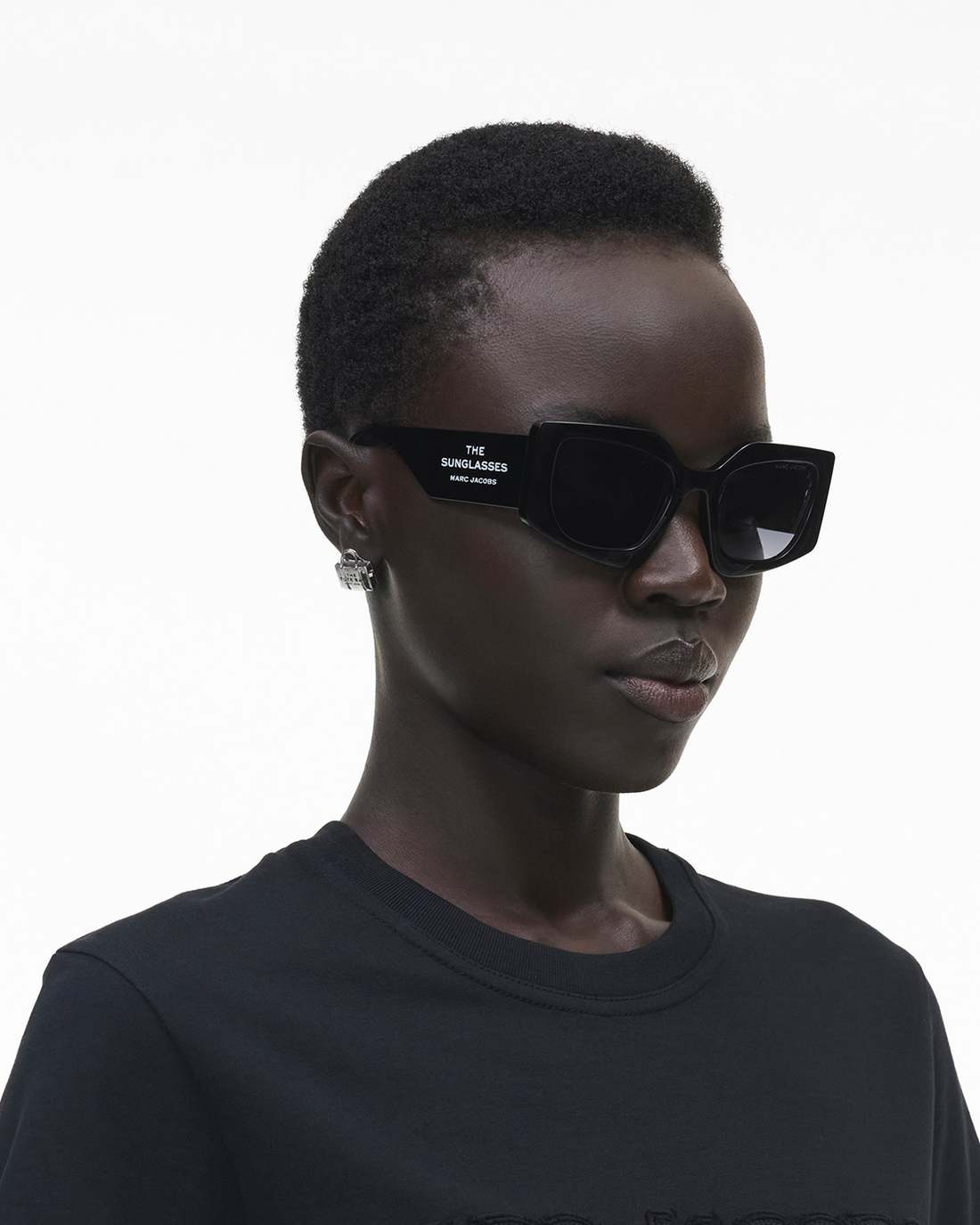 The Square Cat Eye Sunglasses Black Marc Jacobs / ACCESSORIES
