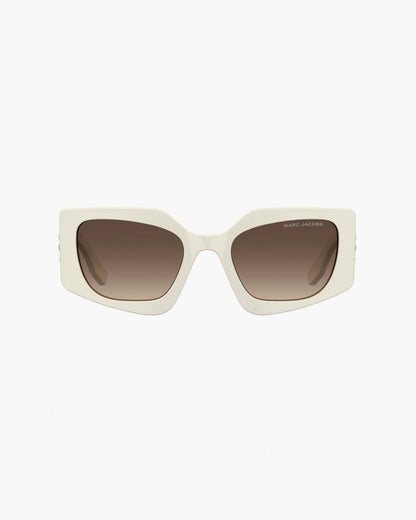 The Square Cat Eye Sunglasses Ivory Marc Jacobs / ACCESSORIES