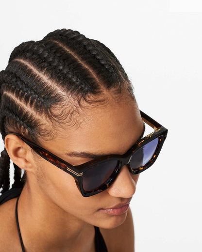 Icon Edge Oversized Square Sunglasses Havana Marc Jacobs / ACCESSORIES