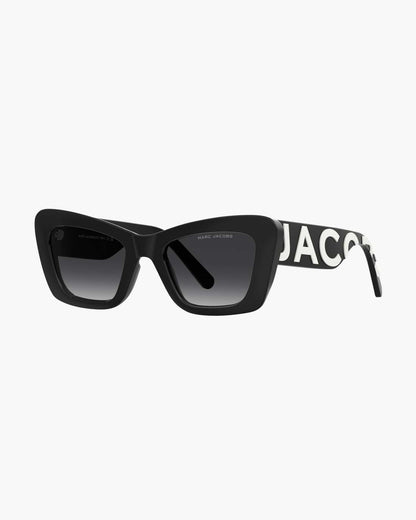 The Bold Logo Cat Eye Sunglasses Black/White Marc Jacobs / ACCESSORIES