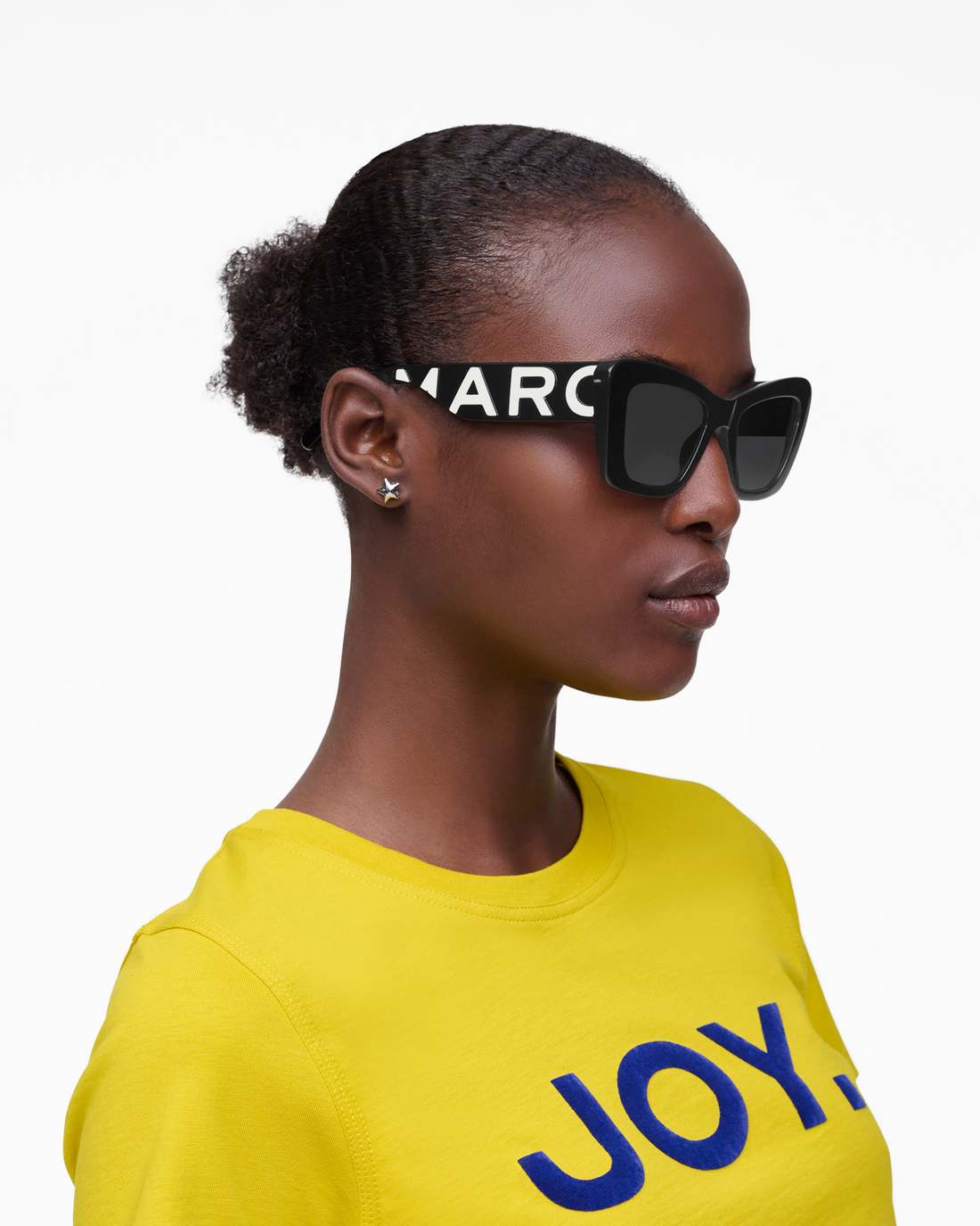 The Bold Logo Cat Eye Sunglasses Black/White Marc Jacobs / ACCESSORIES