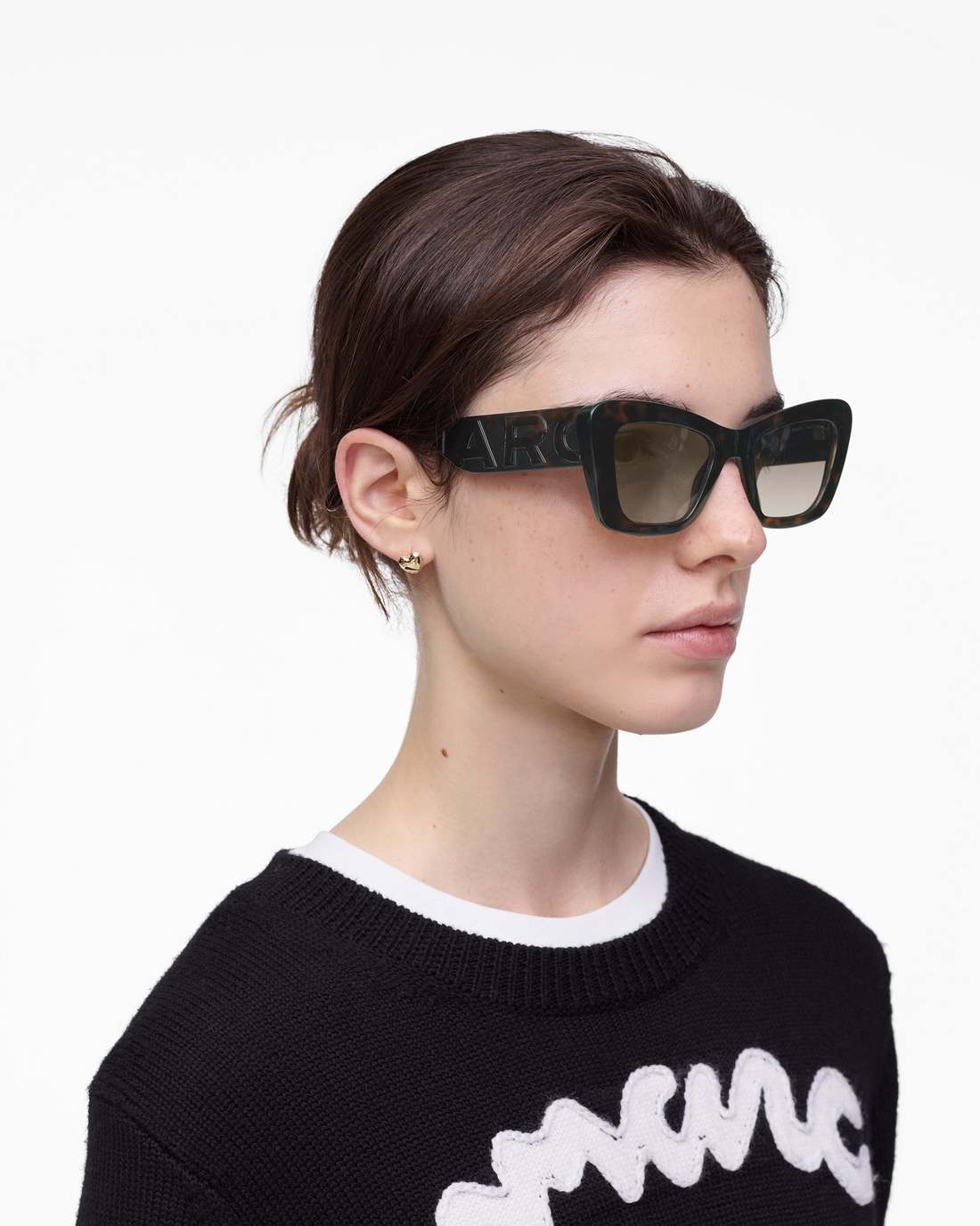 The Bold Logo Cat Eye Sunglasses Havana Marc Jacobs / ACCESSORIES