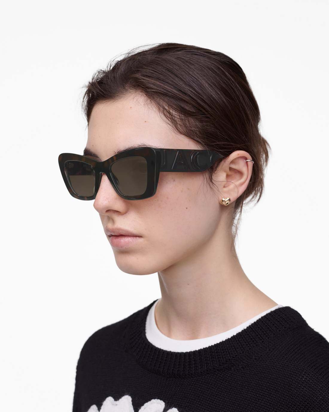 The Bold Logo Cat Eye Sunglasses Havana Marc Jacobs / ACCESSORIES