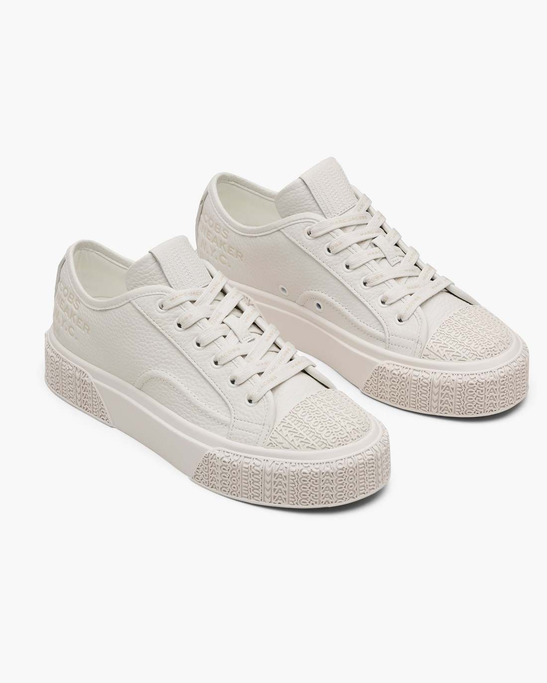 The Leather Sneaker Cotton White Marc Jacobs / SHOES