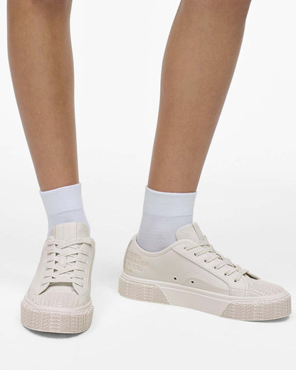 The Leather Sneaker Cotton White Marc Jacobs / SHOES
