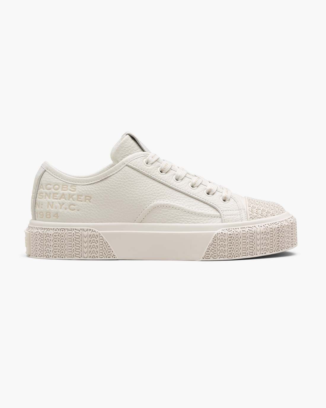 The Leather Sneaker Cotton White Marc Jacobs / SHOES