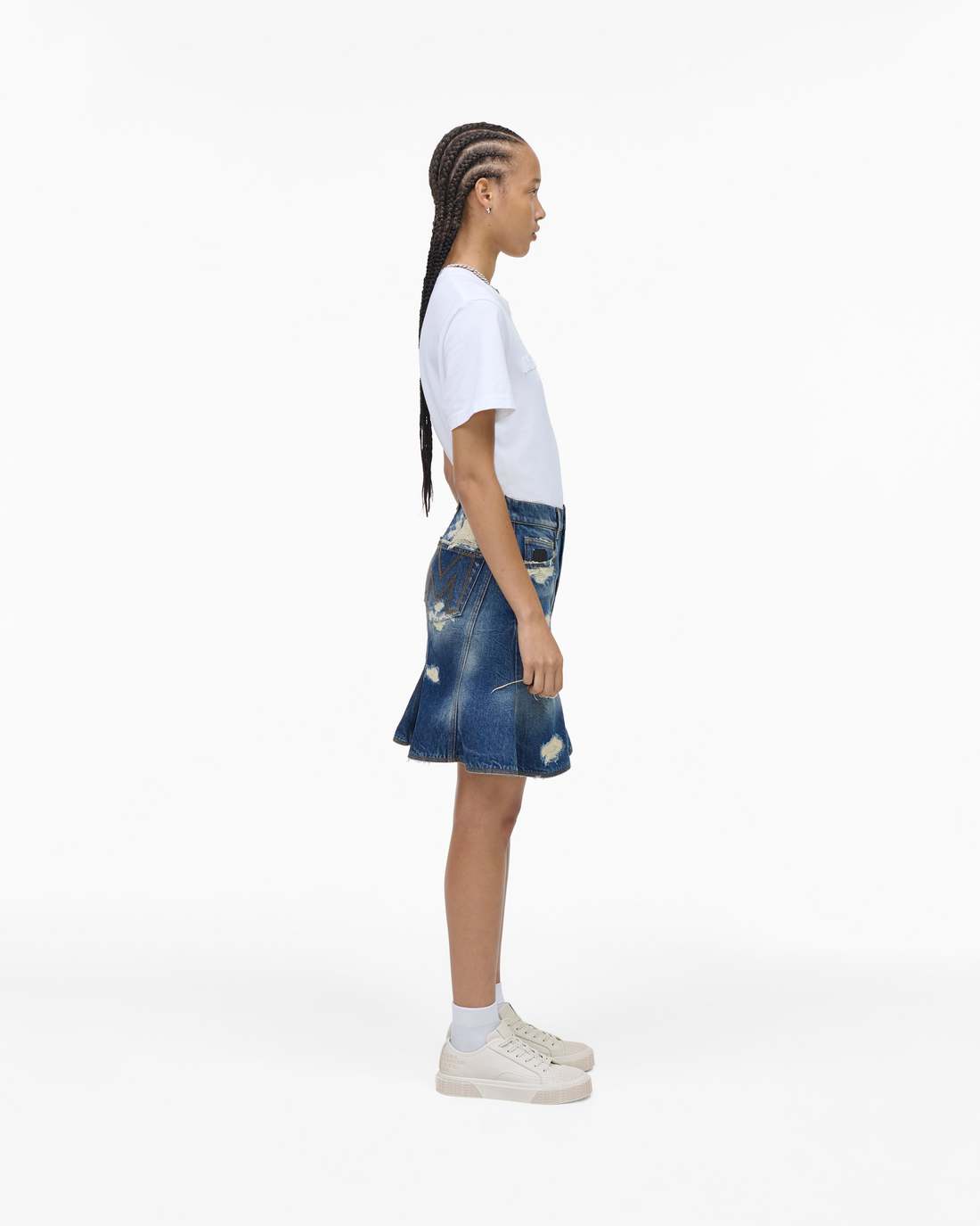 The Leather Sneaker Cotton White Marc Jacobs / SHOES