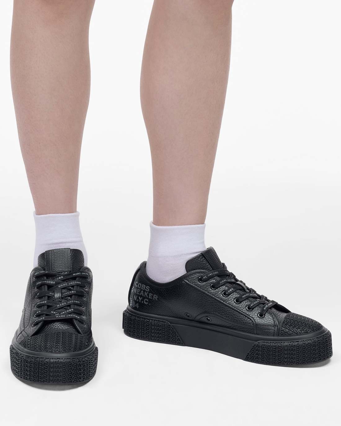 The Leather Sneaker Black Marc Jacobs / SHOES