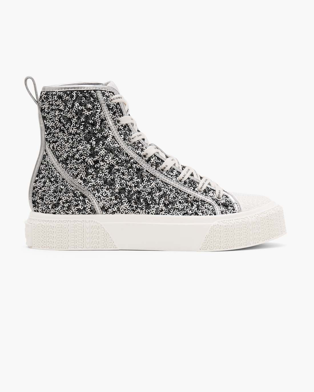 The Sequin High Top Sneaker Silver Marc Jacobs / SHOES|NEW ARRIVALS