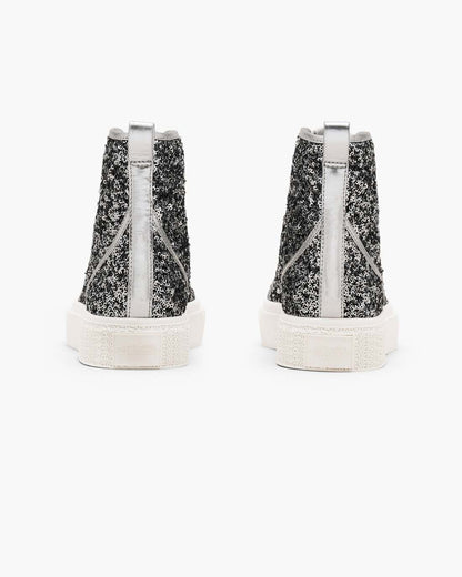 The Sequin High Top Sneaker Silver Marc Jacobs / SHOES|NEW ARRIVALS