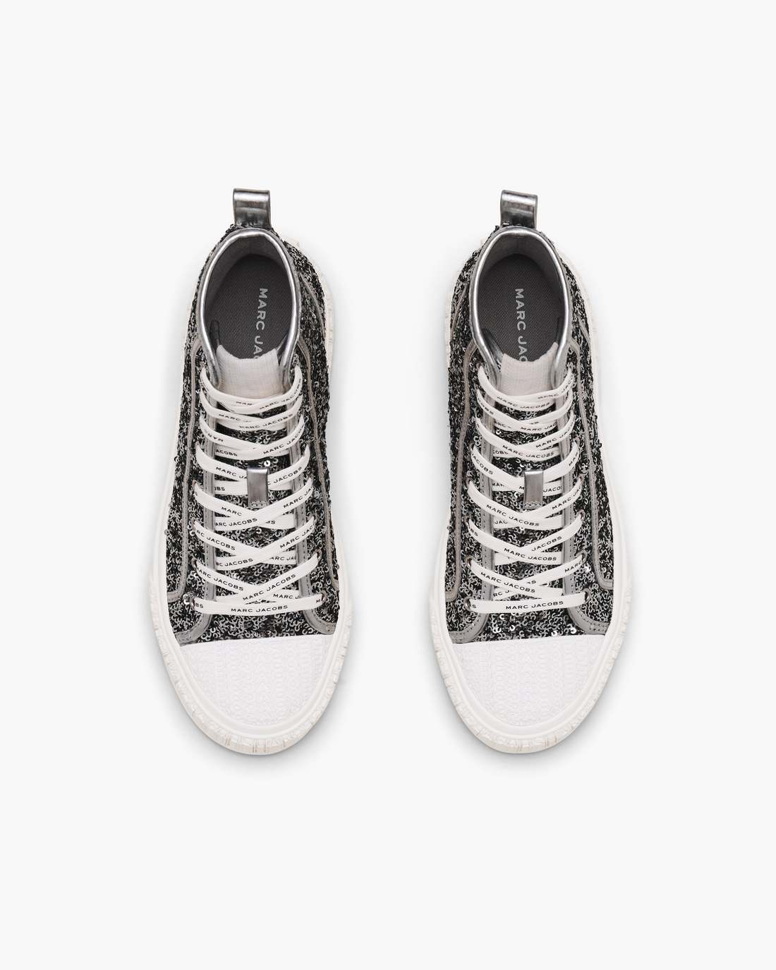 The Sequin High Top Sneaker Silver Marc Jacobs / SHOES|NEW ARRIVALS