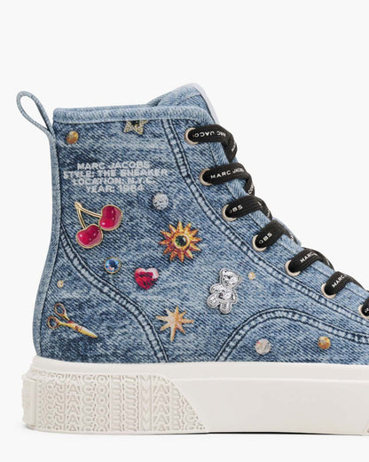 The Trinket Charm High Top Sneaker Medium Wash Multi Marc Jacobs / SHOES|NEW ARRIVALS