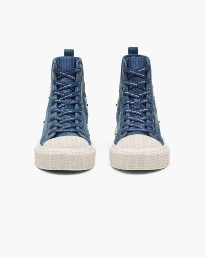 The Sequin Daisy Denim High Top Sneaker Vintage Indigo Marc Jacobs / SHOES