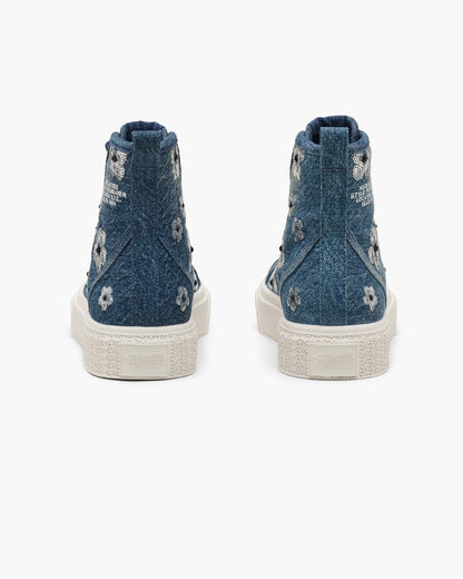 The Sequin Daisy Denim High Top Sneaker Vintage Indigo Marc Jacobs / SHOES