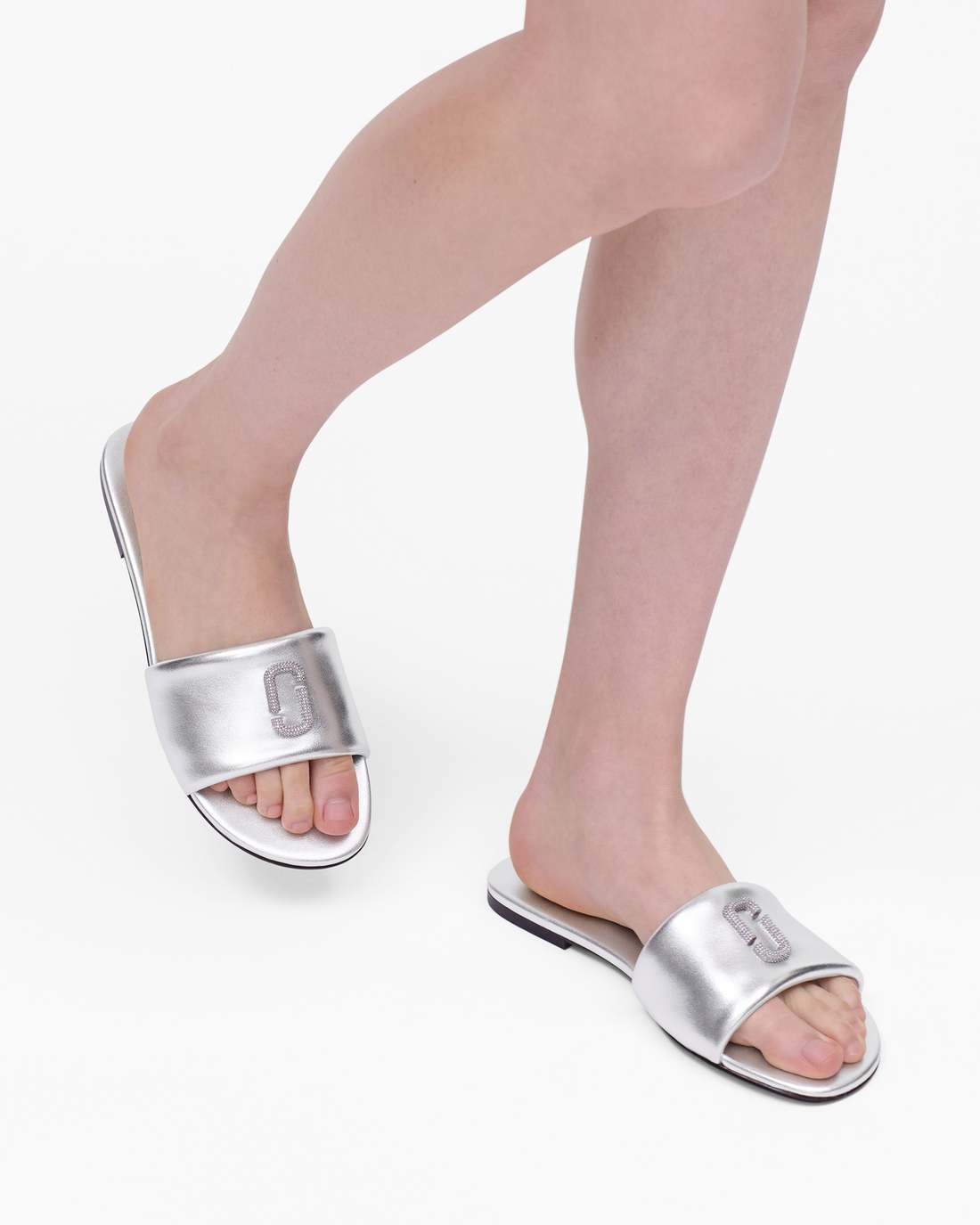 The Pave Snapshot Slide Silver Marc Jacobs / SHOES|NEW ARRIVALS
