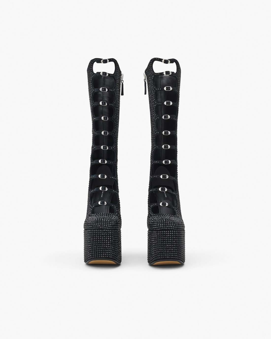 The Rhinestone Kiki Knee-High Boot Black/Black Marc Jacobs / SHOES