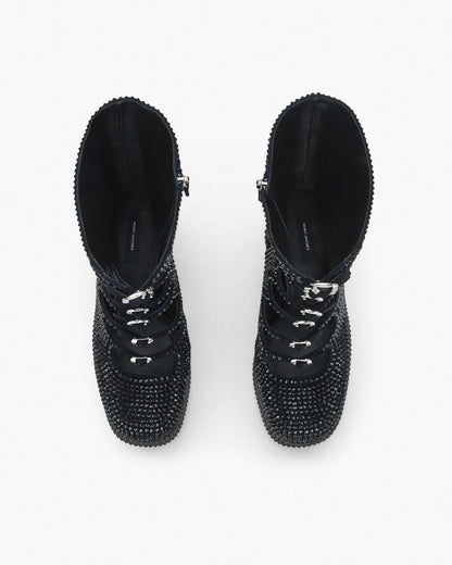 The Rhinestone Kiki Knee-High Boot Black/Black Marc Jacobs / SHOES