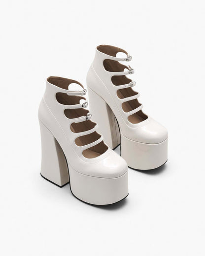 The Patent Leather Kiki Ankle Boot White Marc Jacobs / SHOES
