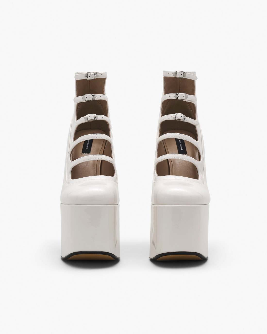 The Patent Leather Kiki Ankle Boot White Marc Jacobs / SHOES