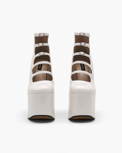 The Patent Leather Kiki Ankle Boot White Marc Jacobs / SHOES