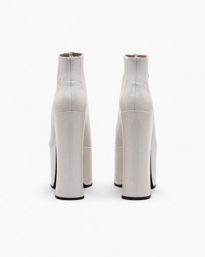 The Patent Leather Kiki Ankle Boot White Marc Jacobs / SHOES