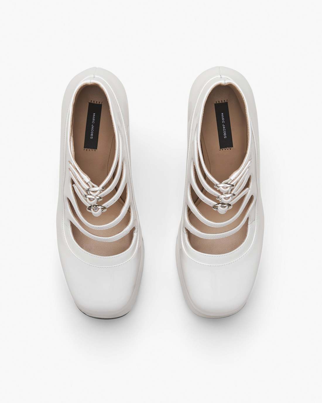 The Patent Leather Kiki Ankle Boot White Marc Jacobs / SHOES