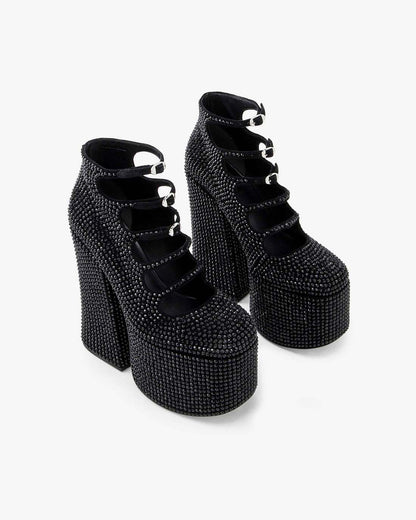 The Rhinestone Kiki Ankle Boot Black/Black Marc Jacobs / SHOES