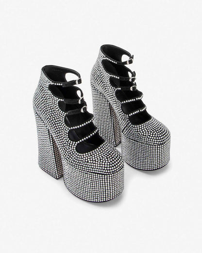 The Rhinestone Kiki Ankle Boot Black/Crystal Marc Jacobs / SHOES