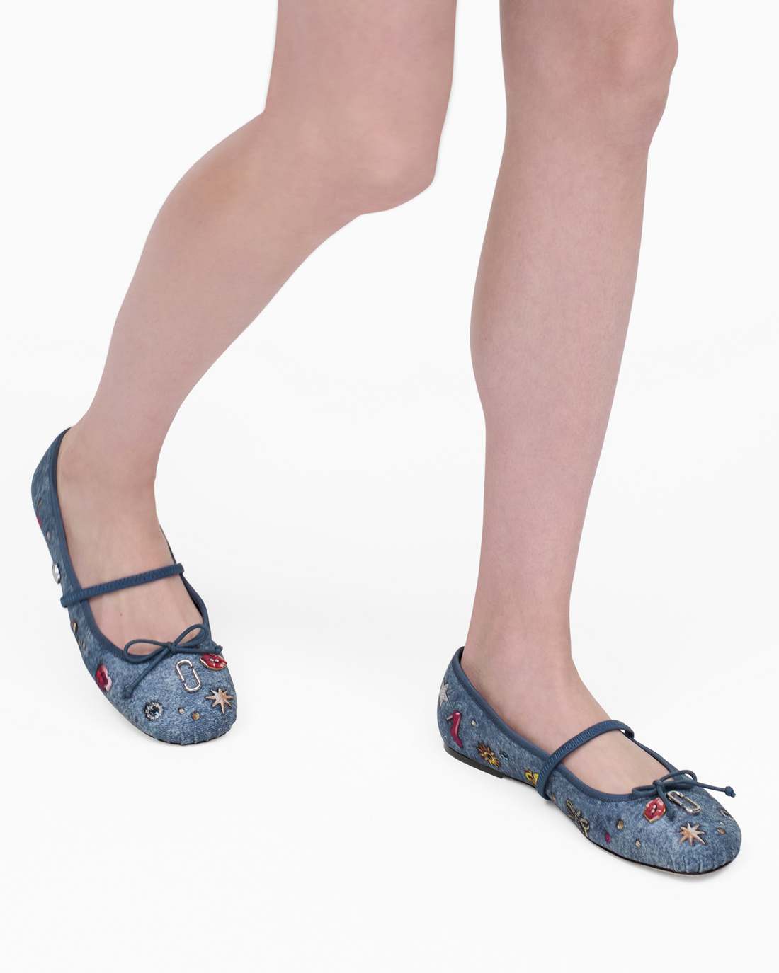 The Trinket Charm Sabrina Ballerina Medium Wash Multi Marc Jacobs / SHOES|NEW ARRIVALS