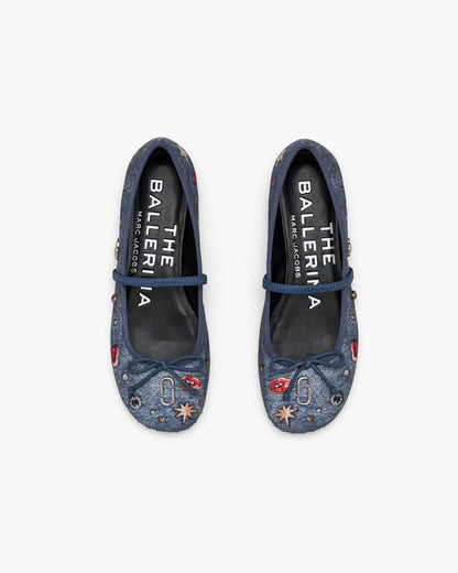 The Trinket Charm Sabrina Ballerina Medium Wash Multi Marc Jacobs / SHOES|NEW ARRIVALS