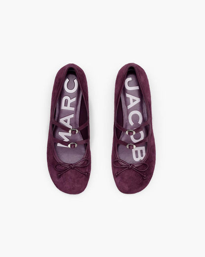 The Suede Kiki Ballerina Dark Plum Marc Jacobs / SHOES