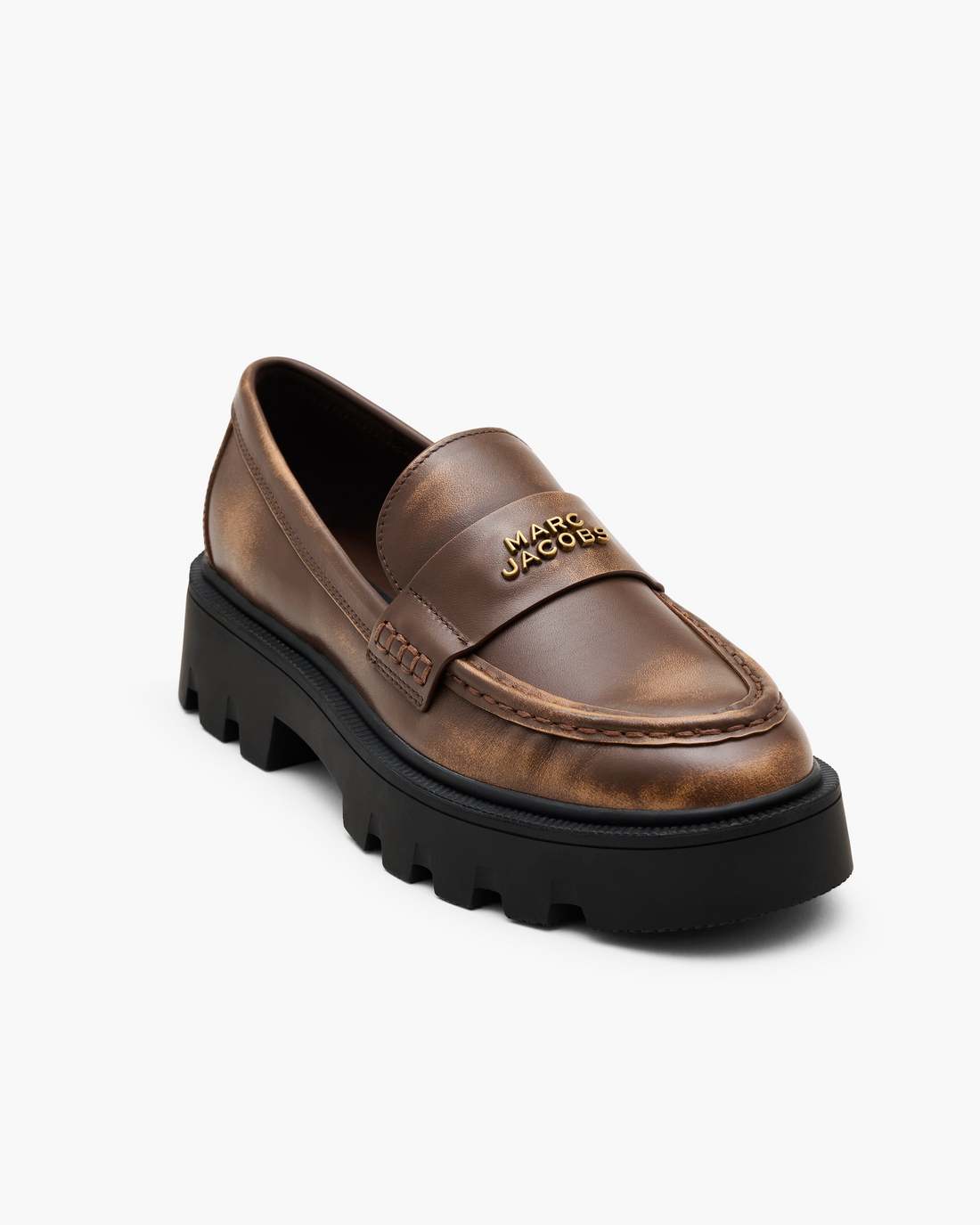 The Distressed Leather Frankie Loafer Ebony Marc Jacobs / SHOES